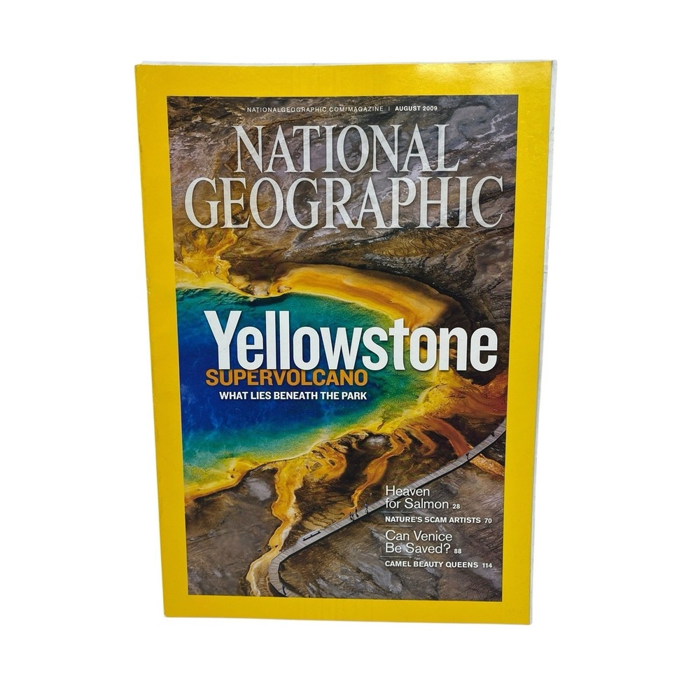 National Geographic Magazine August 2009‎ Yellowstone Supervolcano Salmon Venice